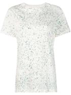 Eckhaus Latta Paint Splatter Effect T-shirt - White