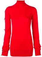 Rouge Margaux Open Sleeve Jumper - Red