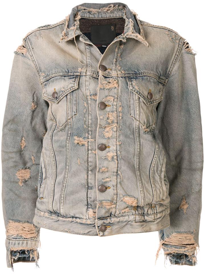 R13 Sky Trucker Jacket - Blue