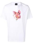 Ps By Paul Smith Pig Print T-shirt - White