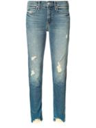 Mother Distressed Jeans - Blue
