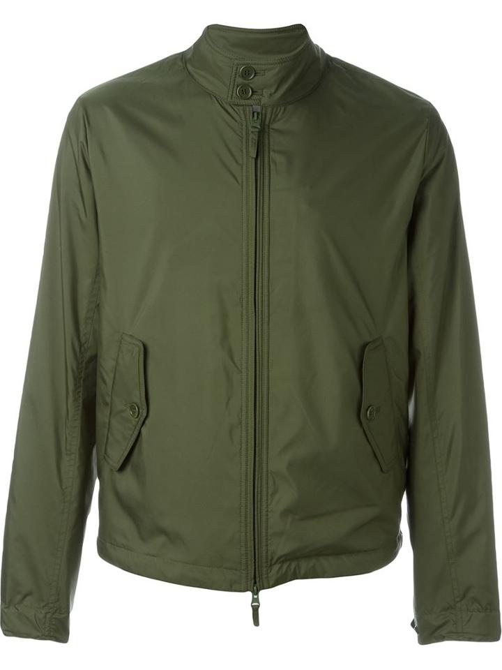 Aspesi Classic Bomber Jacket, Men's, Size: M, Green, Polyester/cotton/spandex/elastane
