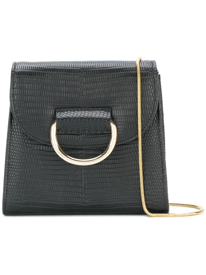 Little Liffner Mini Textured Box Bag - Black
