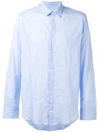 Msgm - Classic Shirt - Men - Cotton - 41, Blue, Cotton