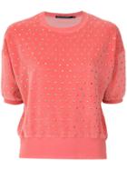 Reinaldo Lourenço Studded Blouse - Pink & Purple