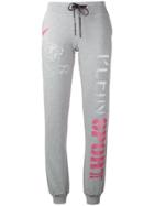 Plein Sport Logo Print Sweatpants - Grey