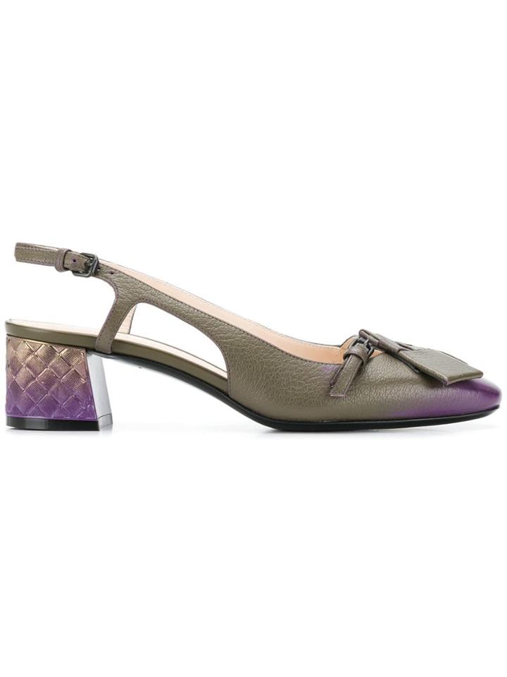 Bottega Veneta Cherbourg Slingback Pumps - Green