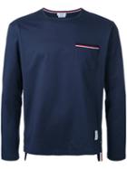 Thom Browne Longsleeved T-shirt, Men's, Size: 3, Blue, Cotton