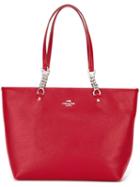 Coach Chain Handle Tote, Women's, Red