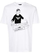 Emporio Armani Dj Print T-shirt - White