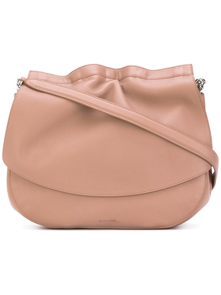 Shoulder Bag - Women - Leather - One Size, Pink/purple, Leather, Jil Sander