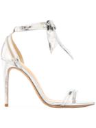 Alexandre Birman Front Tie Sandals - Silver