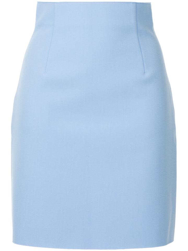 Msgm High-waisted Skirt - Blue