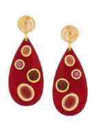 Gas Bijoux Verone Clip-on Earrings - Red