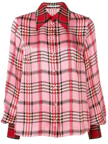 Emilia Wickstead Tartan Print Blouse - Pink