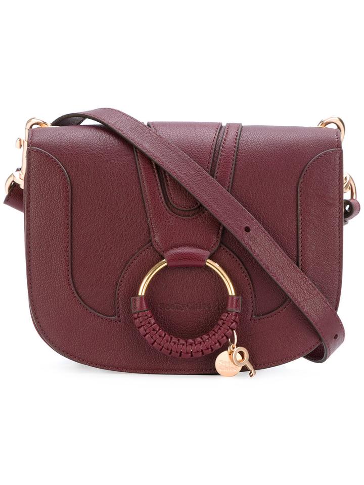 See By Chloé - Hana Crossbody Bag - Women - Cotton/goat Skin - One Size, Pink/purple, Cotton/goat Skin