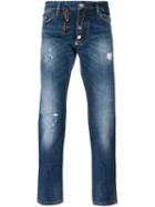 Philipp Plein Straight-leg Jeans, Men's, Size: 31, Blue, Cotton/polyester