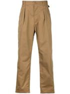 Engineered Garments Boxy Fit Cropped Trousers - Neutrals