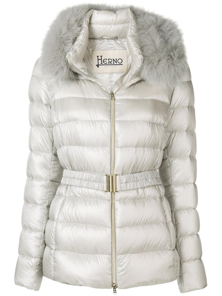Herno Iconic Claudia Jacket - Nude & Neutrals