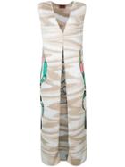 Missoni - Sleeveless Jacket - Women - Cotton/acetate/rayon - 40, Yellow/orange, Cotton/acetate/rayon