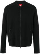 Nike Soft Bomber Jacket, Men's, Size: Large, Black, Cotton/nylon