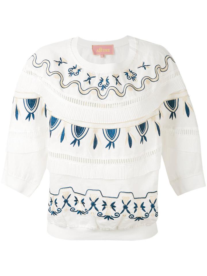Amuse - Yang Blouse - Women - Cotton - M, White, Cotton