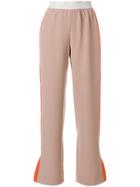 Parlor Side Stripe Trousers - Nude & Neutrals