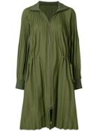Pleats Please By Issey Miyake Pleated Parka - Green