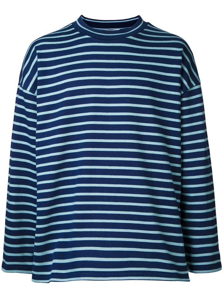 Monkey Time Striped Sweatshirt, Men's, Size: Medium, Blue, Cotton