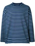 Monkey Time Striped Sweatshirt, Men's, Size: Medium, Blue, Cotton