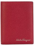 Salvatore Ferragamo Embossed Tri-fold Wallet - Red