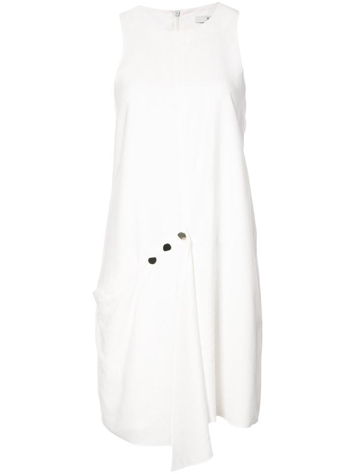 Tibi Sleeveless Shift Dress - White