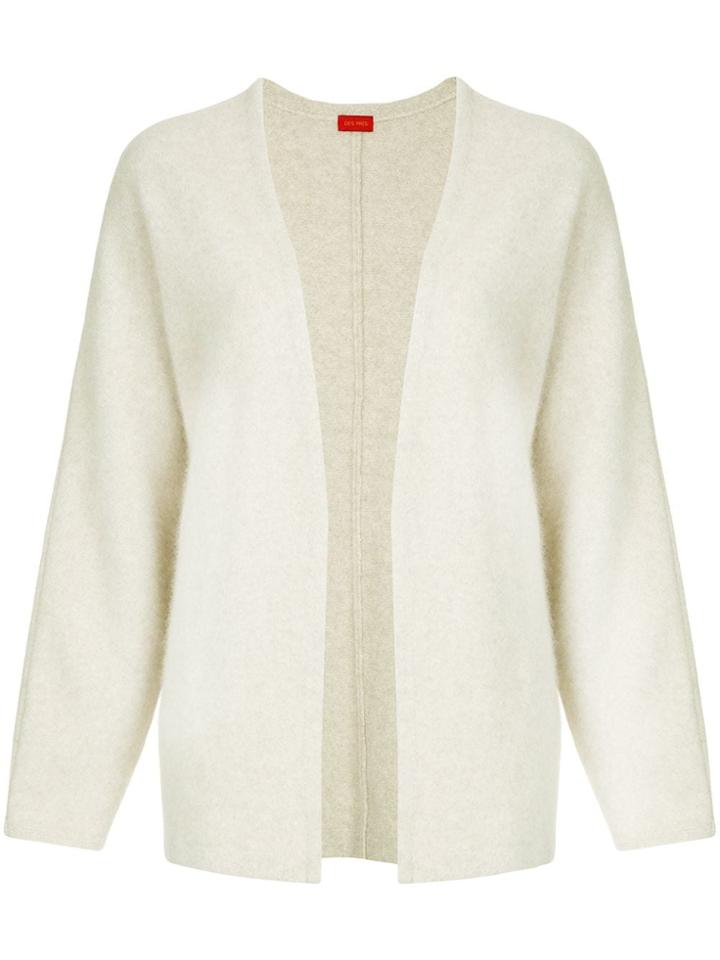Des Prés Open Front Cardigan - White