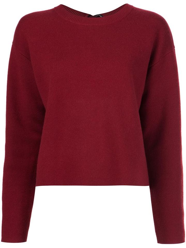 Proenza Schouler Back Tie Jumper, Women's, Size: Xs, Red, Spandex/elastane/cashmere