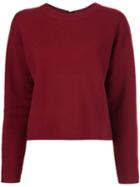 Proenza Schouler Back Tie Jumper, Women's, Size: Xs, Red, Spandex/elastane/cashmere
