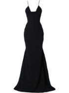 Alex Perry Caera Dress, Women's, Size: 6, Black, Polyester/triacetate