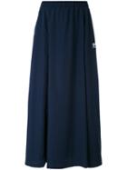 Adidas Originals - Long Skirt - Women - Polyester - 44, Blue, Polyester
