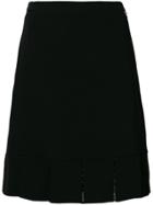 Twin-set Midi A-line Skirt - Black