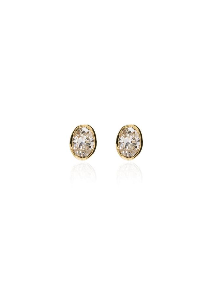 Mindi Mond Hanging Stud Earrings - Gold