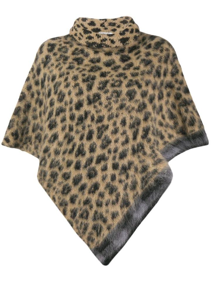 Liu Jo Leopard-print Poncho - Neutrals