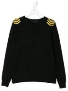 John Richmond Kids Military-style Sweatshirt - Black