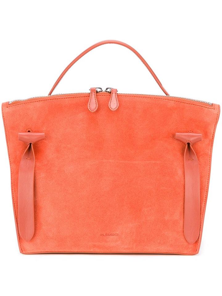 Jil Sander Small 'hill' Tote, Women's, Yellow/orange