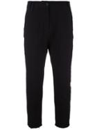 Thom Krom High-waisted Raw Edge Trousers, Women's, Size: Medium, Black, Cotton/linen/flax