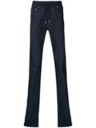 Diesel Black Gold - Drawstring Side-stripe Jeans - Men - Cotton/polyester/spandex/elastane - 31, Blue, Cotton/polyester/spandex/elastane