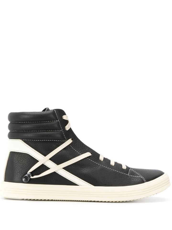Rick Owens Ankle Lace-up Sneakers - Black