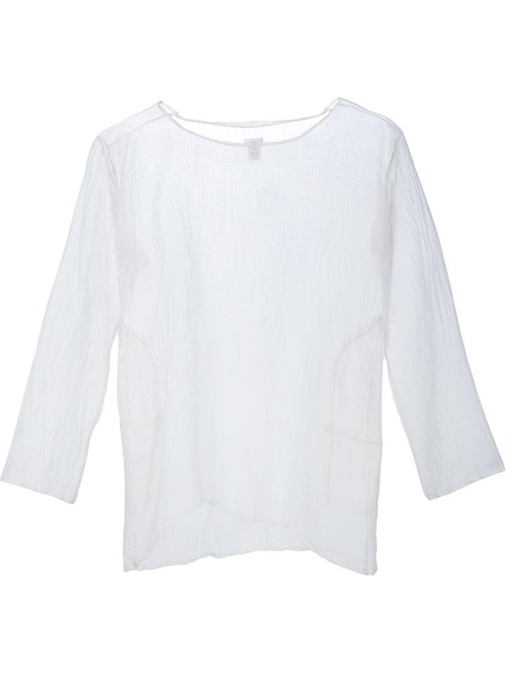 Dosa Tunisian Top, Women's, Size: 3, White, Cotton/silk