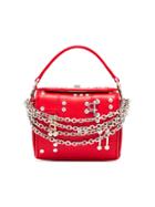 Alexander Mcqueen Red Box 19 Leather Shoulder Bag