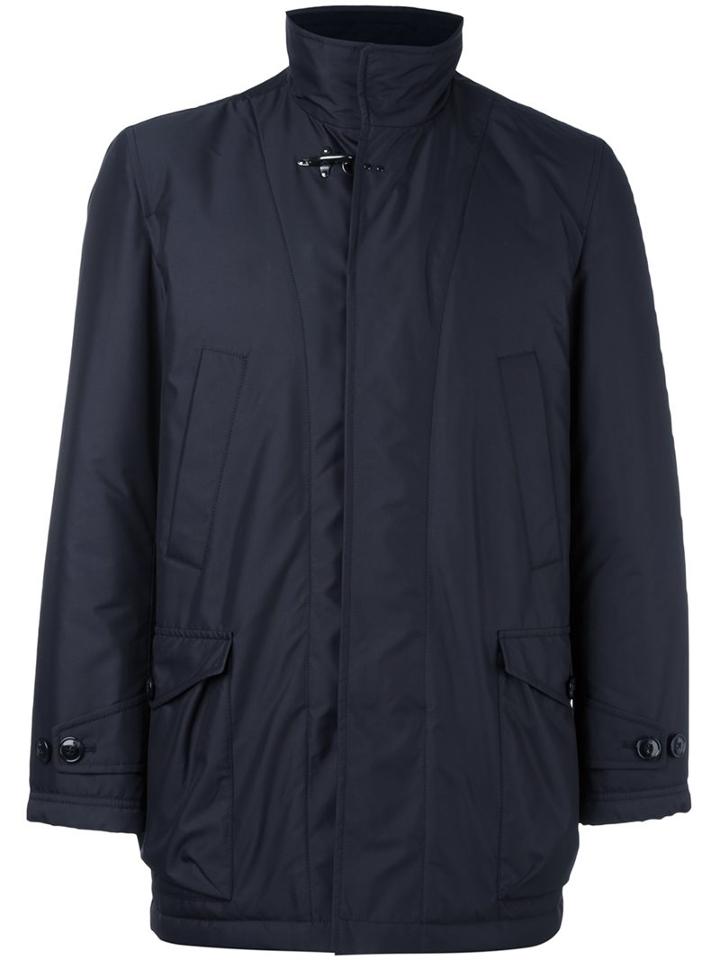 Fay Button & Zip Fastening Coat