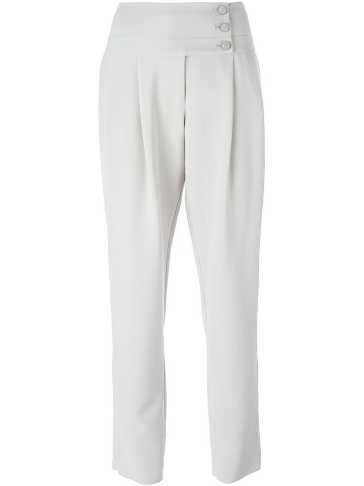 Armani Collezioni Front Button Tapered Trousers