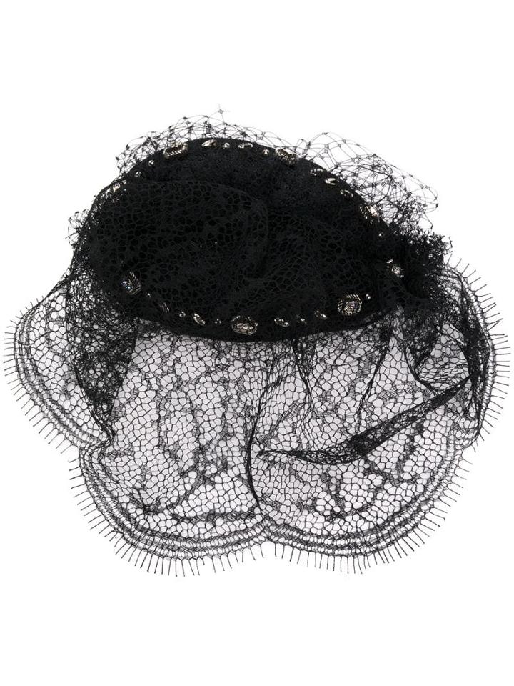 Maison Michel Vic Veil Bibi - Black